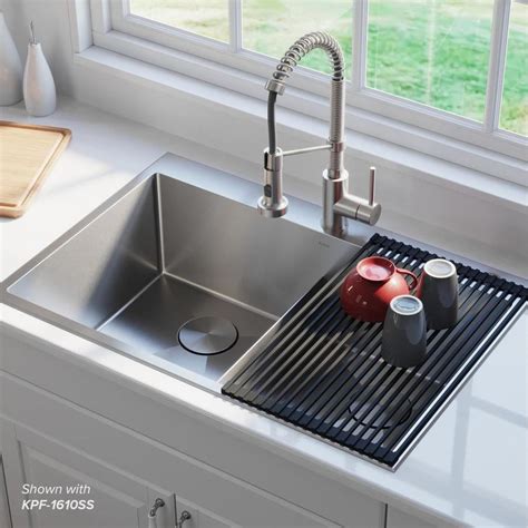 22 x 33 drop in sink|drop in kitchen sinks 33x22x9.